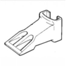 JCB Excavator 215 Tooth Tip (V23 SYL)